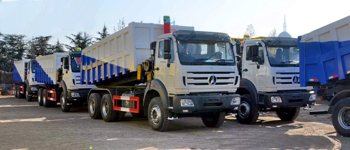 Se exportan 30 unidades de camiones volquete beiben 2534K a Kenia, Mombassa.