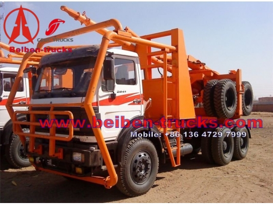 north benz 6*6  wheel drive timber semi-trailers manufacturer