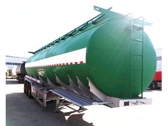 Tri-Axles Fuel Tanker Semi Trailers 6 compartments crude oil tanker trailers