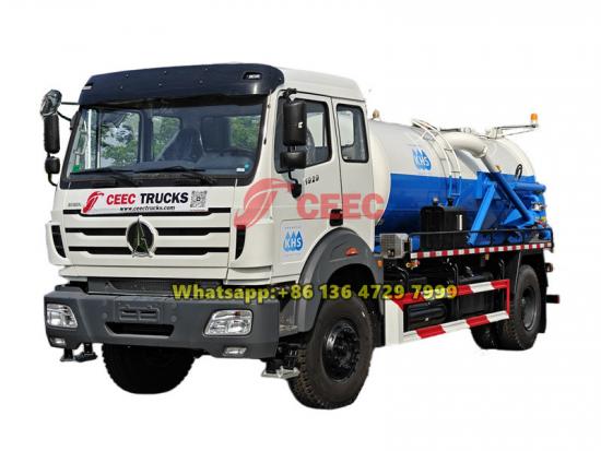 Beiben 8000L septic tank pump truck