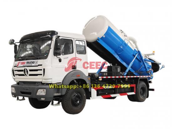 Beiben 8CBM vacuum tank truck