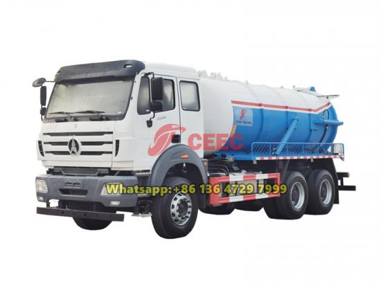 Beiben 6×4 vacuum tank truck