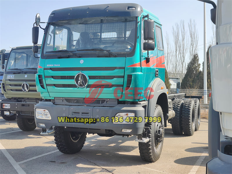 Why Congo customer prefer beiben 2642 off road truck chassis with 12.00R24 tyres