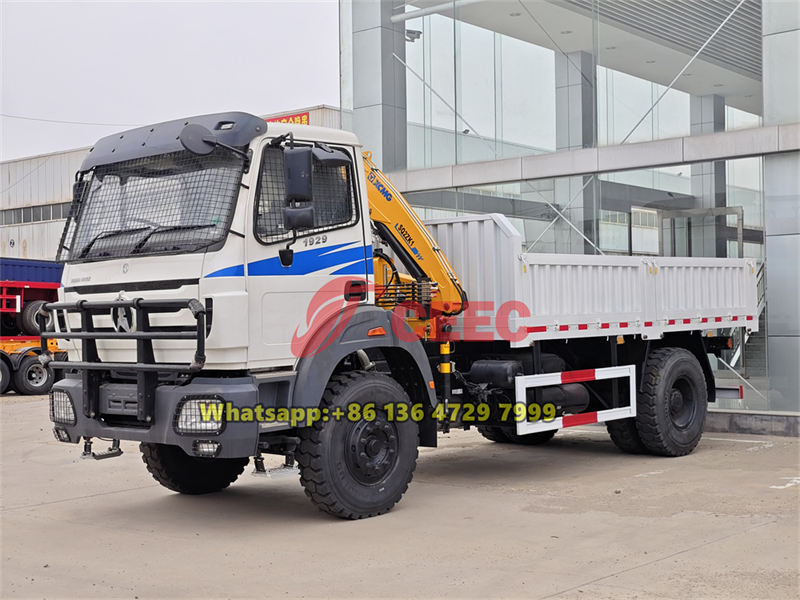 Beiben 1929 off road crane truck is successfully exported