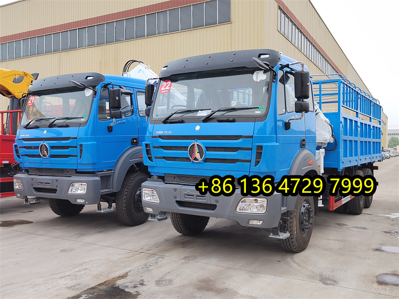 Tanzania beiben 2638 truck mounted XCMG crane
