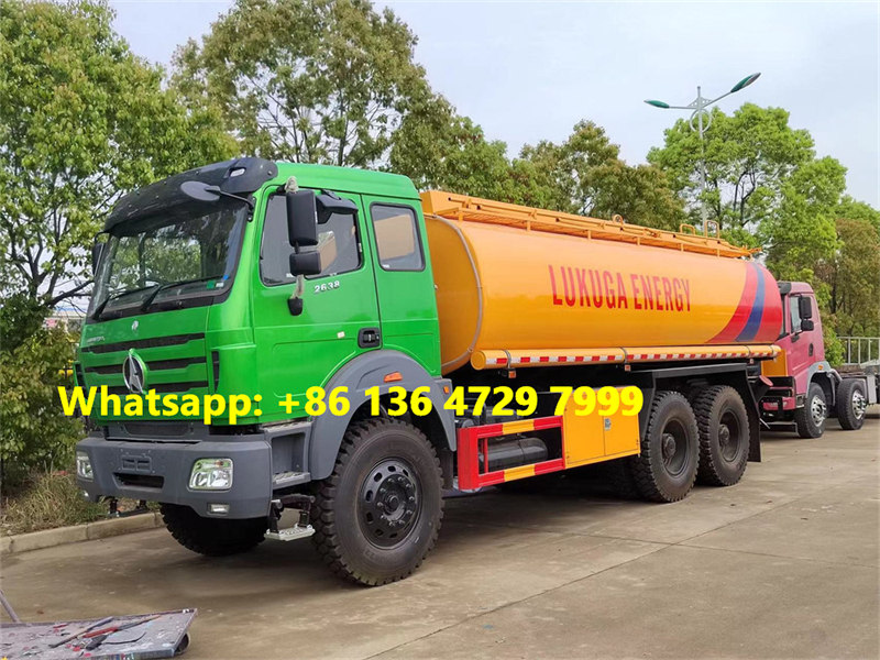 Beiben 2642 off road fuel tanker trucks are succefully exported to CONGO