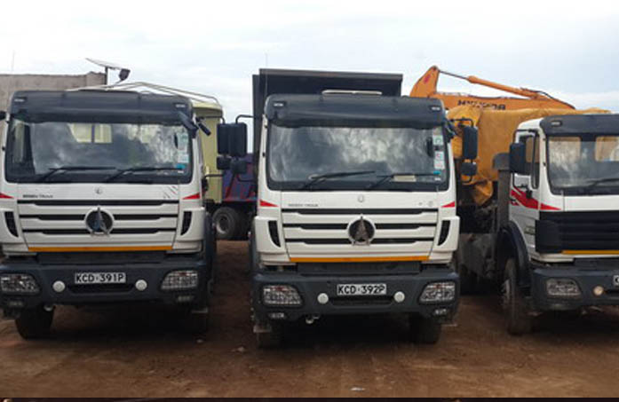 Beiben 2538 tractor trucks for kenya construction company 